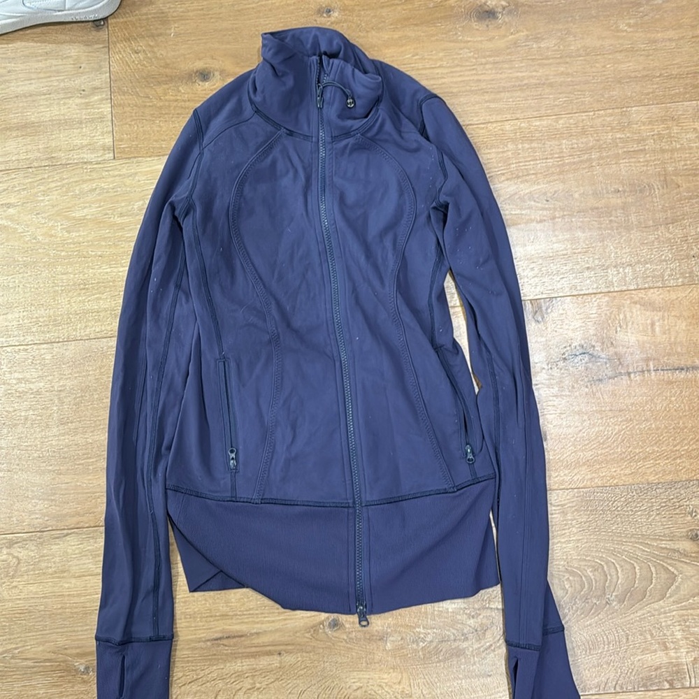 lululemon align zip up purplish blue color